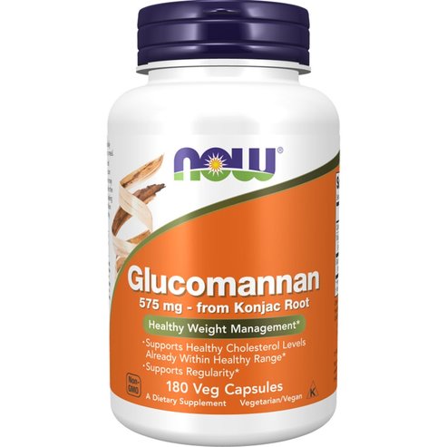 Now Foods Glucomannan 575mg 180 Veg.caps