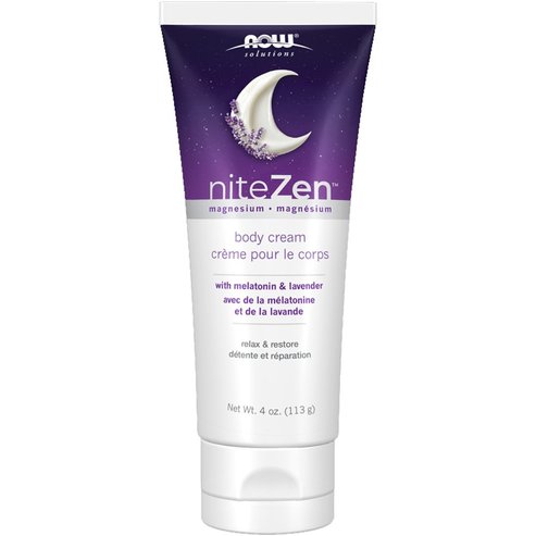 Now NiteZen Magnesium With Melatonin & Lavender Body Cream Крем за тяло за релаксация и възстановяване с магнезий, мелатонин и лавандула 113g