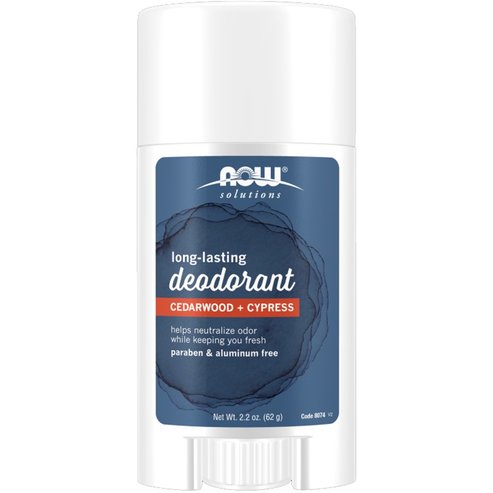 Now Long-Lasting Cedarwood + Cypress Deodorant Stick Дезодорант за тяло без алуминий с аромат на кедър и кипарис, който помага за неутрализиране на неприятните миризми 62g
