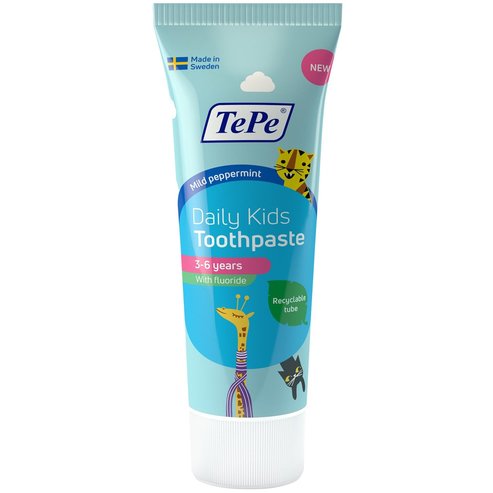 TePe Daily Kids Toothpaste Mild Peppermint 3 - 6 Years 75ml