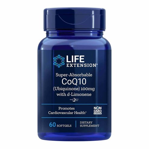 Life Extension Super-Absorbable CoQ10 100mg Добавка за антиоксидантно действие за здравето на сърцето 60 Softgels