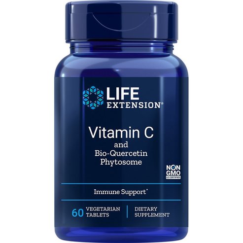 Life Extension Vitamin C And Bio-Quercetin Phytosome 1000mg Хранителна добавка Витамин С с фитозомален био-кверцетин 60caps