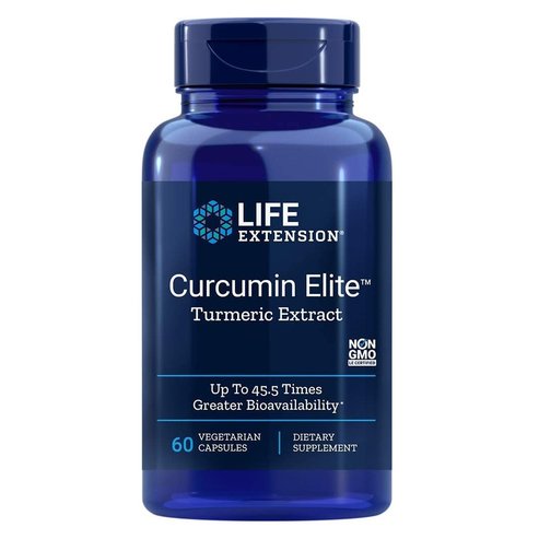 Life Extension Curcumin Elite Turmeric Extract Висока бионаличност и абсорбция Диетична добавка с куркумин 60Vegcap