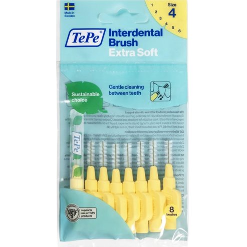 Tepe Interdental Brush Extra Soft 8 бр - Size 4 (0.7mm)