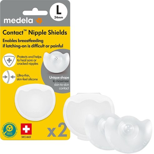 Medela Contact Nipple Shields 2 бр - Large 24mm