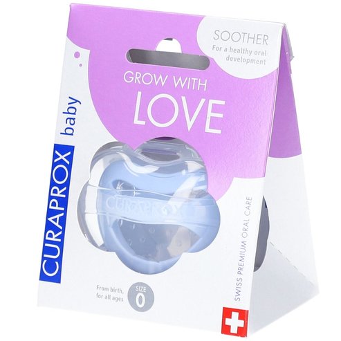 Curaprox Baby Silicone Soother 0m+, Код A007, 1 бр - Blue
