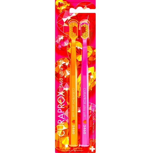 Curaprox 5460 Love Edition Ultra Soft Toothbrush 2 бр