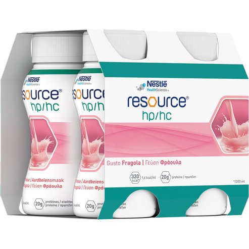 Nestle Resource HP/HC 800ml (4x200ml) - Strawberry