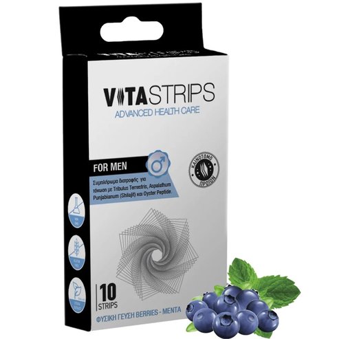 Vitastrips For Men 10 разтварящи се в устата ленти