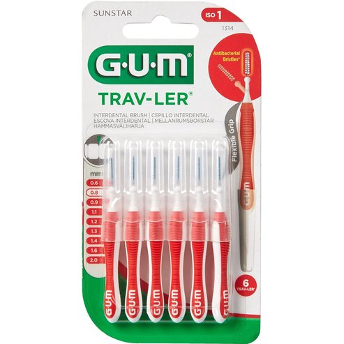 Gum Trav-Ler Interdental Brush 6 бр - 0.8mm