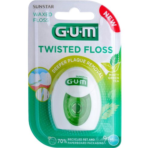 Gum Twisted Waxed Floss 30m
