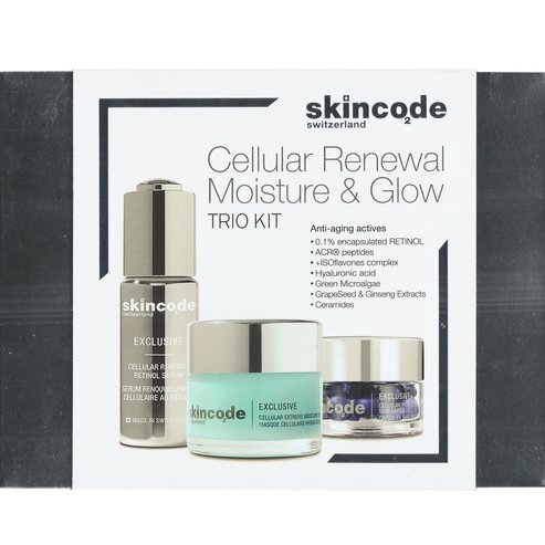 Skincode Promo Exclusive Cellular Renewal Retinol Serum 30ml & Extreme Moisture Mask 50ml & Perfect Skin Capsules 15 бр