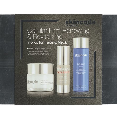 Skincode Promo Exclusive Cellular Night Refine & Repair Cream 50ml & Cellular Wrinkle Prohibiting Serum 30ml & Cellular Revitalizing Toner 200ml