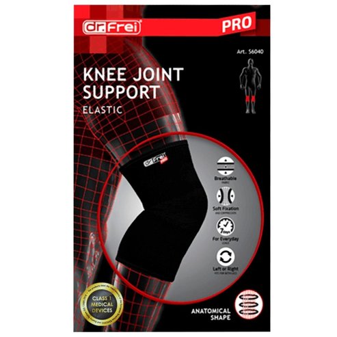 Dr. Frei Knee Joint Support Elastic Черен 1 бр - Medium