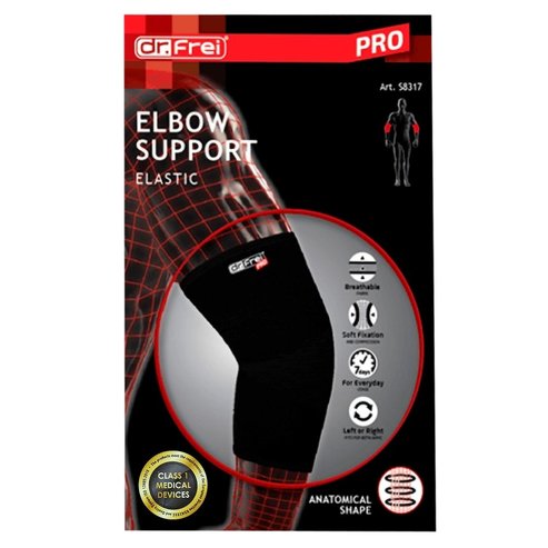 Dr. Frei Elbow Support Elastic Черен 1 бр - X Large