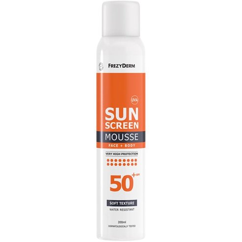 Frezyderm Sunscreen Face & Body Mousse Spf50+, 200ml