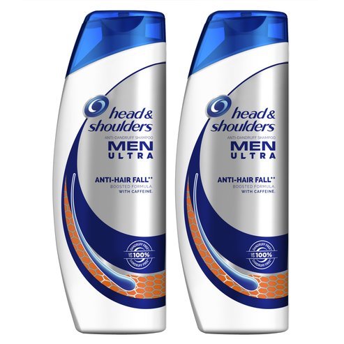 Head & Shoulders PROMO PACK Men Ultra Anti-Hair Fall Shampoo Шампоан против пърхот и косопад 2x360ml 1 + 1 подарък