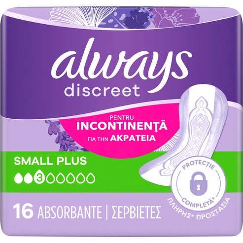 Always Discreet Small Plus for Sensitive Bladder 16 бр