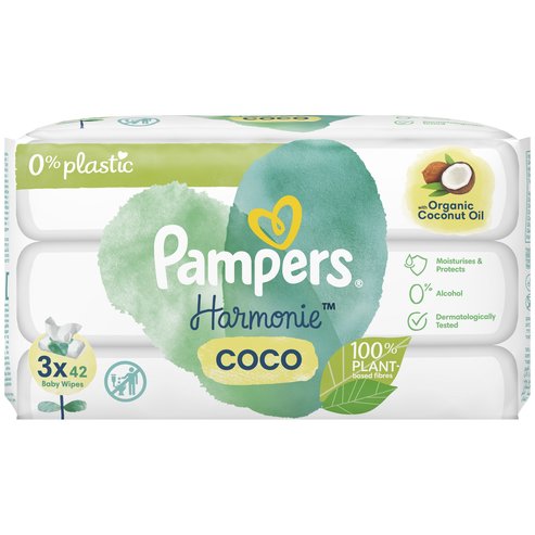 Pampers Harmonie Coco Baby Wipes 144 Части (3x48 части)