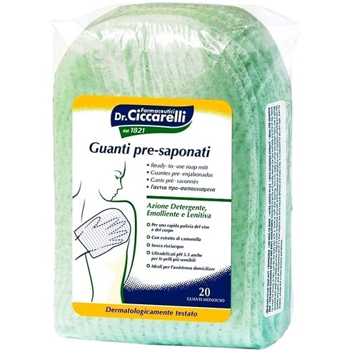 Dr Ciccarelli Ready-to-Use Soap Mitt 20 бр