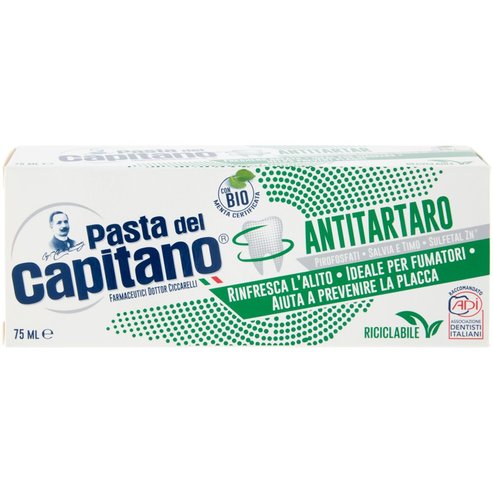 Pasta Del Capitano Antitartaro Паста за зъби срещу зъбен камък с аромат на мента 75мл