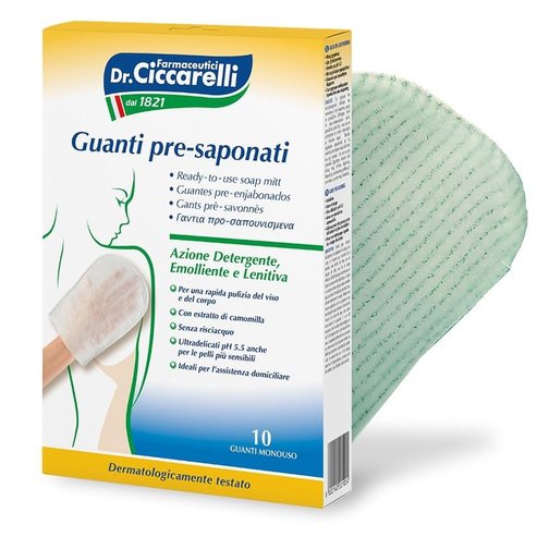 Dr Ciccarelli Ready-to-Use Soap Mitt 10 бр
