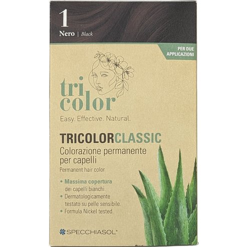 Specchiasol Tricolor Classic Permanent Hair Color 1 бр - 1 / Black