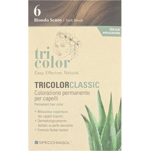 Specchiasol Tricolor Classic Permanent Hair Color 1 бр - 6 / Dark Blonde