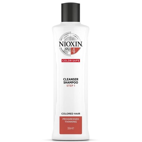Nioxin Cleanser Shampoo System 4 Step 1 Почистващ шампоан за боядисана коса с леко разреждане 300m
