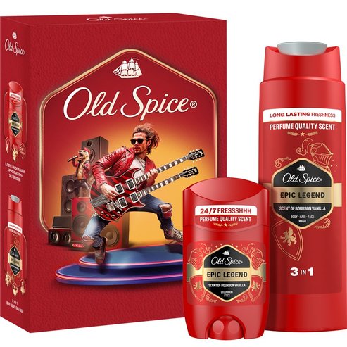 Old Spice Promo Epic Legend for Men Deodorant Stick 50ml & Shower - Shampoo Gel 250ml