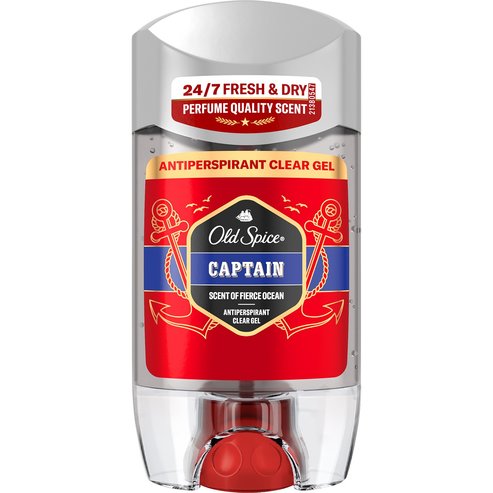 Αντιιδρωτικό Διάφανο Τζελ σε Στικ Old Spice Captain για Άνδρες 70ml, Άρωμα υψηλής ποιότητας, 24 ώρες την ημέρα, 7 ημέρες την εβδομάδα Φρέσκια και Στεγνή Επιδερμίδα με Καθημερινή Χρήση