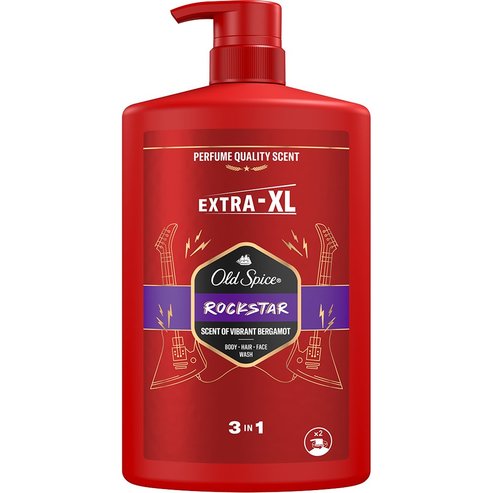 Old Spice Rockstar 3 in 1 Shower Gel & Shampoo 1L