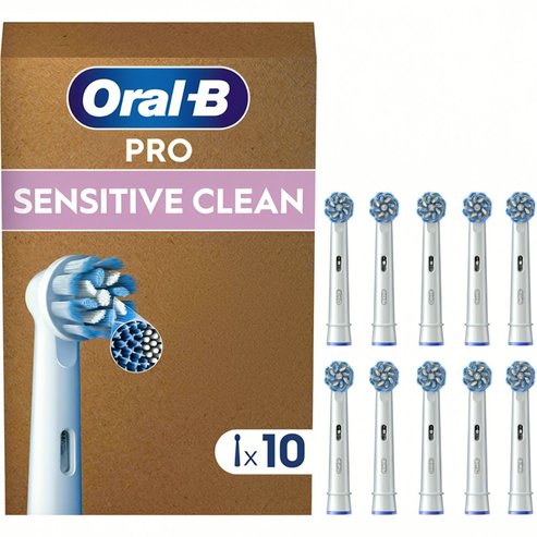 Oral-B Pro Sensitive Clean Soft Electric Toothbrush Head Replacement White 10 бр