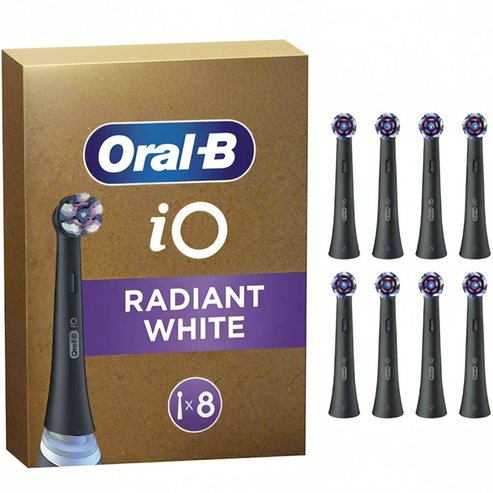 Oral-B iO Radiant White Replacement Brush Heads Black 8 бр