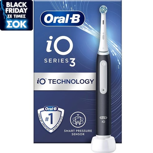 Oral-B iO 3 Black Electric Toothbrush 1 бр