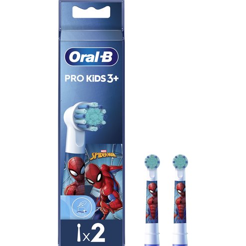 Oral-B Kids Spiderman Extra Soft Electric Toothbrush Replacement 2 бр