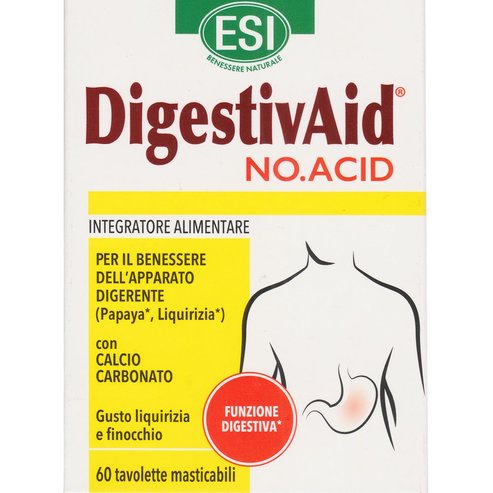 Esi DigestivAid No Acid 60 Chew.tabs