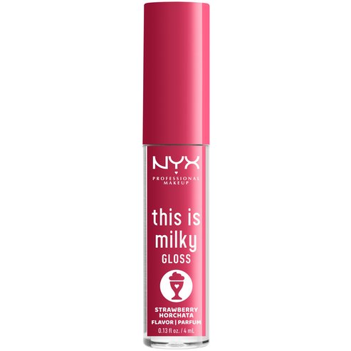 Nyx Professional Makeup This Is Milky Lip Gloss Milkshake Flavor 4ml - Strawberry Horchata