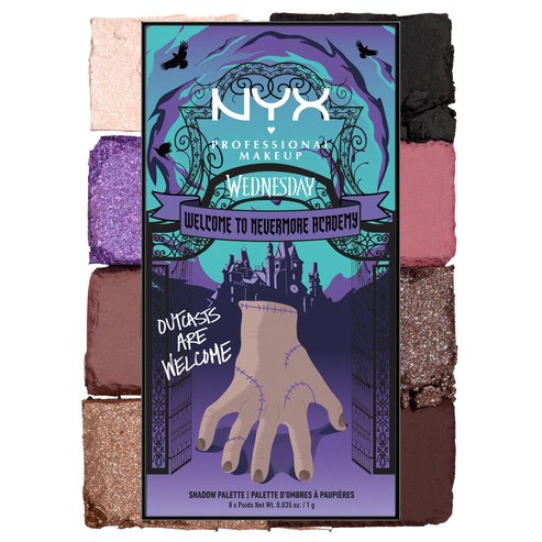 Nyx Professional Makeup Wednesday The Nevermore Academy Eyeshadow Palette 8 x 1g
