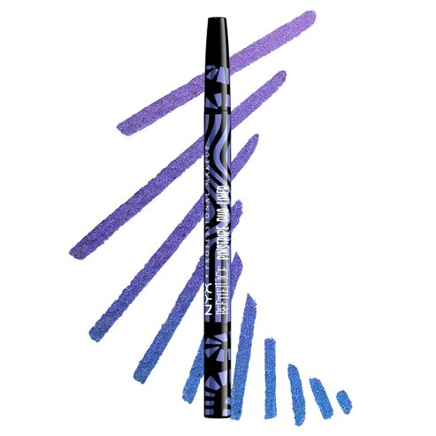 NYX Professiοnal Makeup Beetlejuice Pin Stripe Duo Liner - 02 Purple Chrome