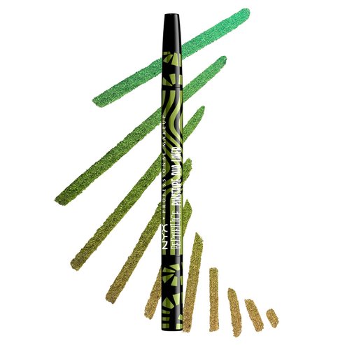 NYX Professiοnal Makeup Beetlejuice Pin Stripe Duo Liner - 03 Green Chrome