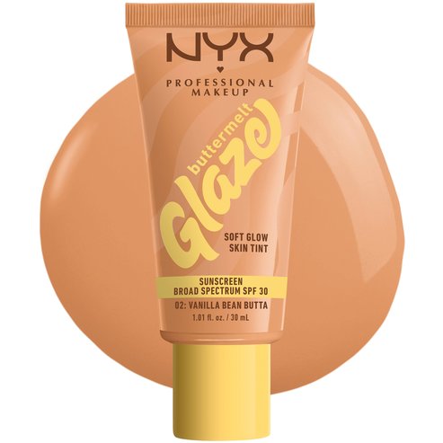 Nyx Professional Makeup Buttermelt Glaze Soft Glow Skin Tint Spf30, 30ml - 02 Vanilla Bean Butta