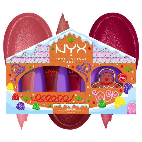 Nyx Professional Makeup Promo Matte Lip Balm Swipe 2 Smooth, Snuggle SZN, Squeeze N\' Sizzle & Smushy Keychain Holder 1 бр