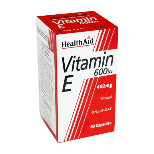 Health Aid Витамин  E 600IuАктивен Антиоксидант 60 таблетки