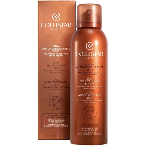 Collistar 360° Self Tanning Body Spray Бързодействащ автобронзиращ спрей за тяло за перфектен, естествен тен 150ml