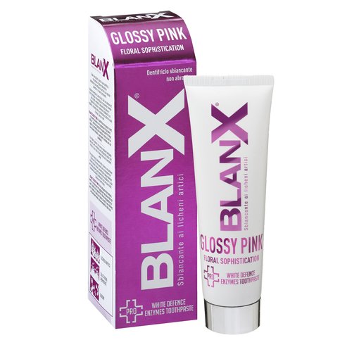 BlanX Glossy Pink White Defence Enzymes Toothpaste Паста за зъби с избелващо и антибактериално действие​​​​​​​  75ml