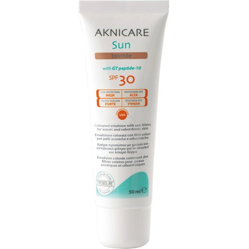 Synchroline Aknicare Sun Tinted Face Cream Spf30, 50ml