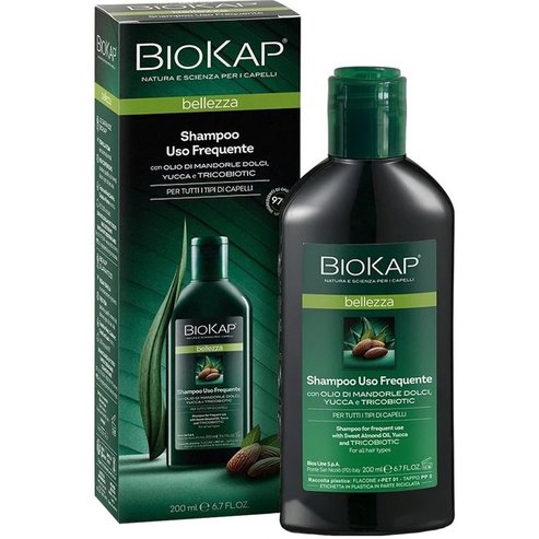 Biokap Shampoo for Frequent Use Шампоан за ежедневна употреба против косопад, за суха и увредена коса 200ml