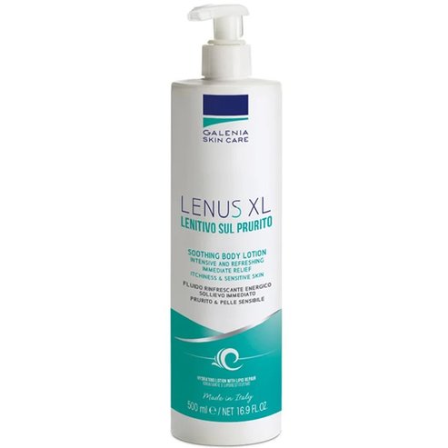 Galenia Skin Care Lenus XL Soothing Body Lotion Хидратиращ, Успокояващ Лосион за Тяло за Незабавно & Дълготрайно Облекчение на Раздразнена & Сърбяща Кожа, с Помпа 500ml