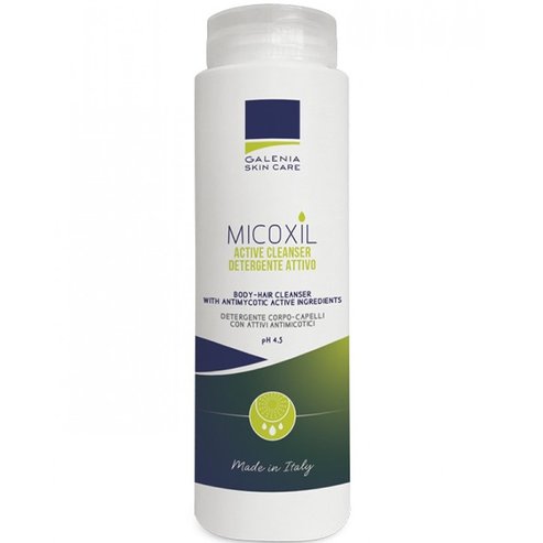 Galenia Skin Care Micoxil Body, Hair Active Cleanser Пенообразуващ Противогъбичен Почистващ Продукт за Тяло, Лице & Скалп 250ml